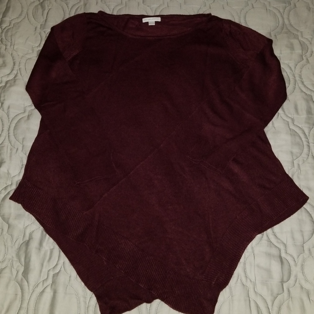 New York & Company Asymmetrical Hem Sweater